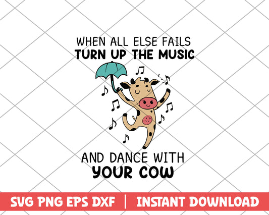 Cows when all else fails farm house svg