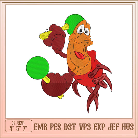 Crab Embroidery Design EMB PES DST