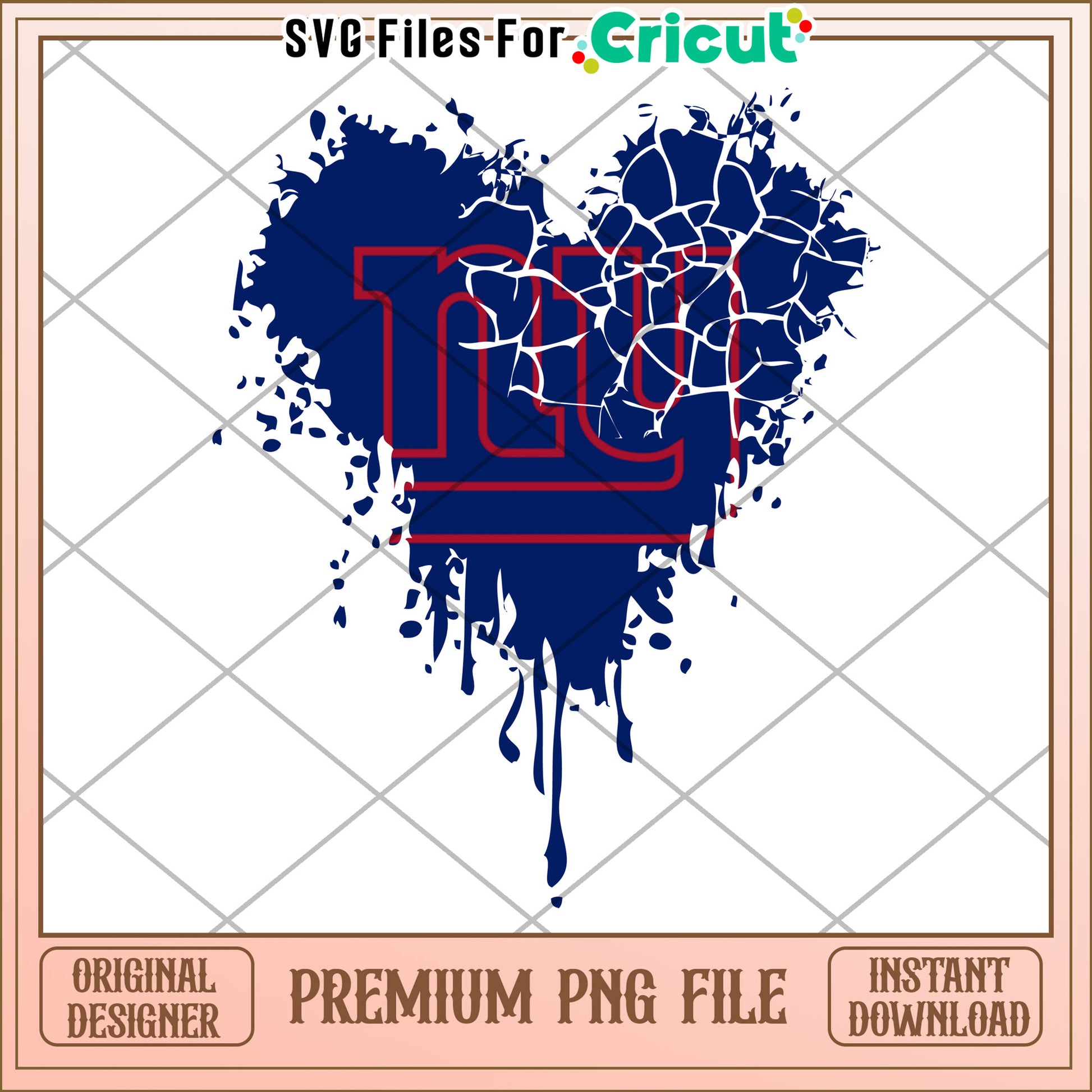 Cracked Heart Design for Cricut, Instant Download Premium PNG File