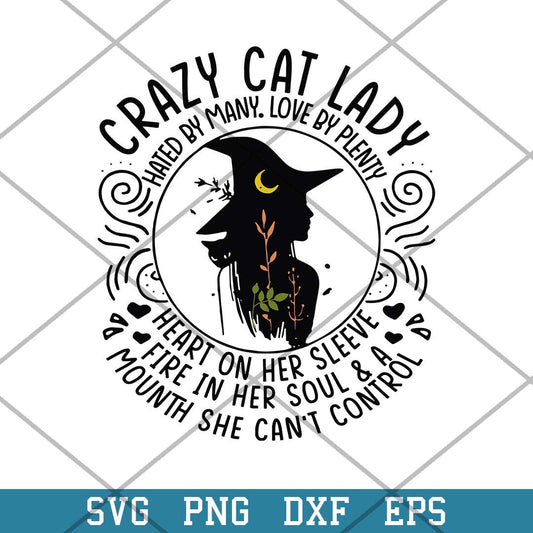 Crazy Cat Witches Svg, Witches Halloween Svg-Svgfilesforcricut