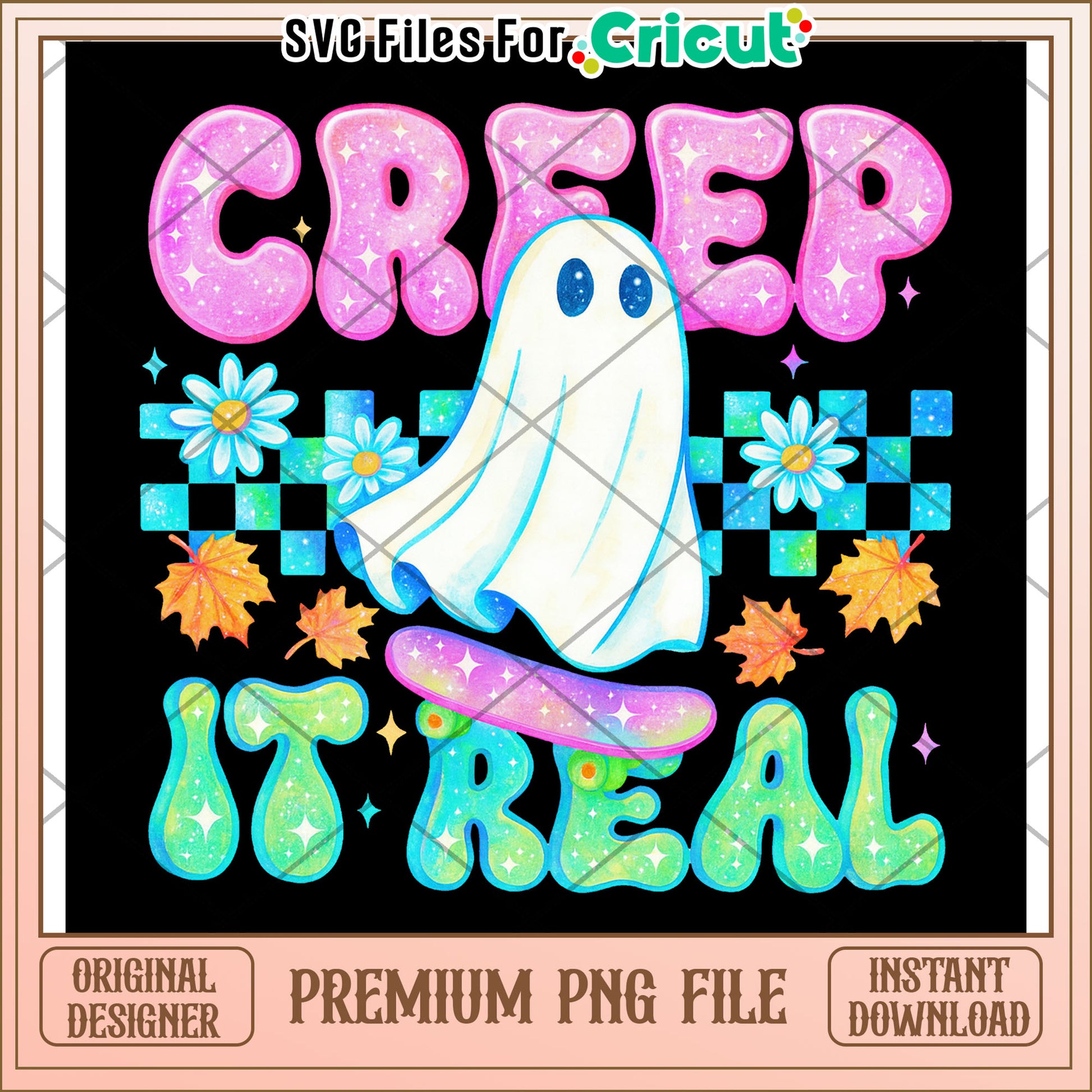 Creep it real ghoul neon png, spirit halloween​ png, halloween candy png