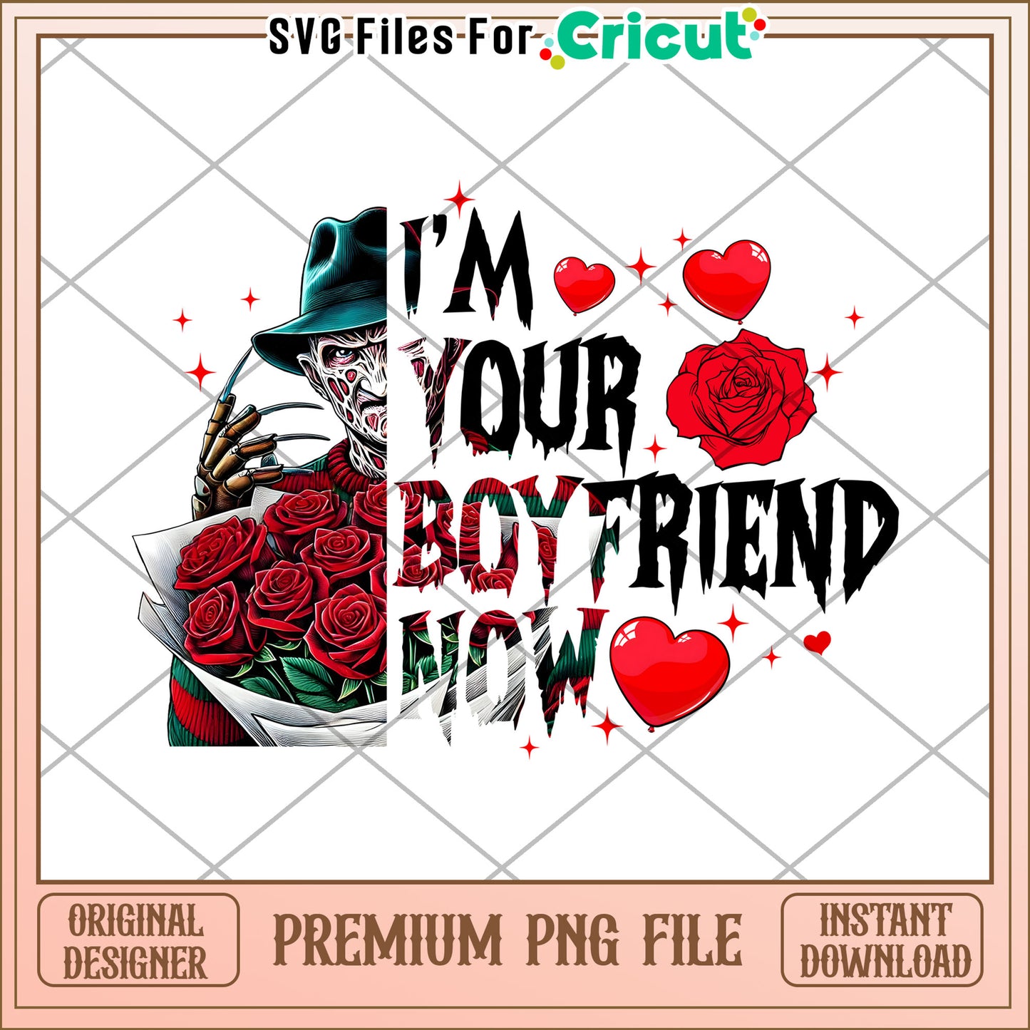 Creepy Cute Boyfriend Now PNG File for Crafts