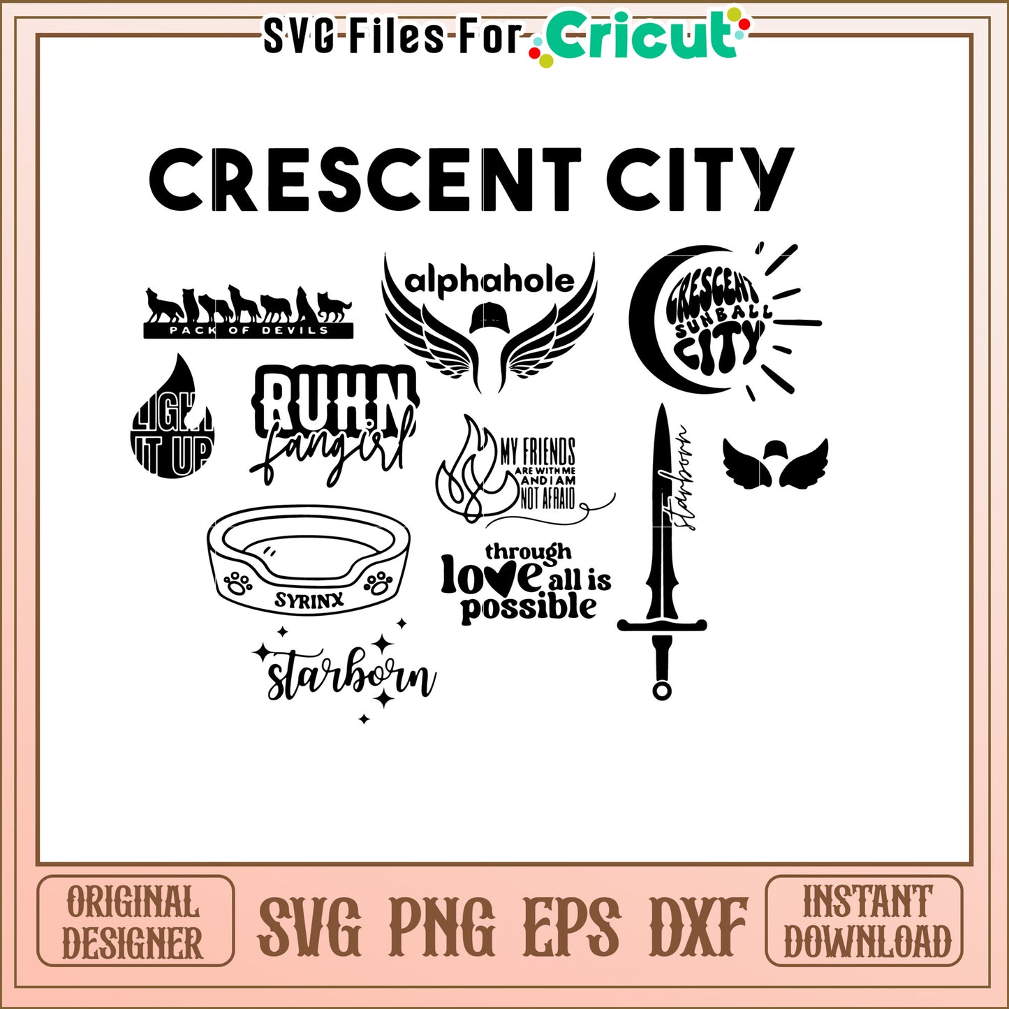 Crescent City SVG Designs Bundle