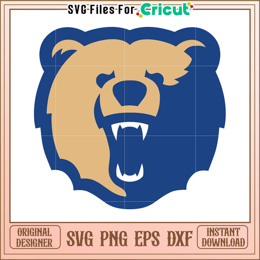 Cricut Bear Logo SVG Design for Crafting, Instant Download for Use