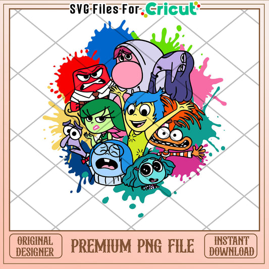 Cricut Friendly Fun Emotions Character PNG File Instant Download