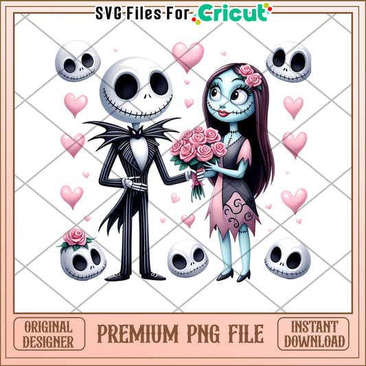 Cricut Halloween Couple Premium PNG Instant Download File