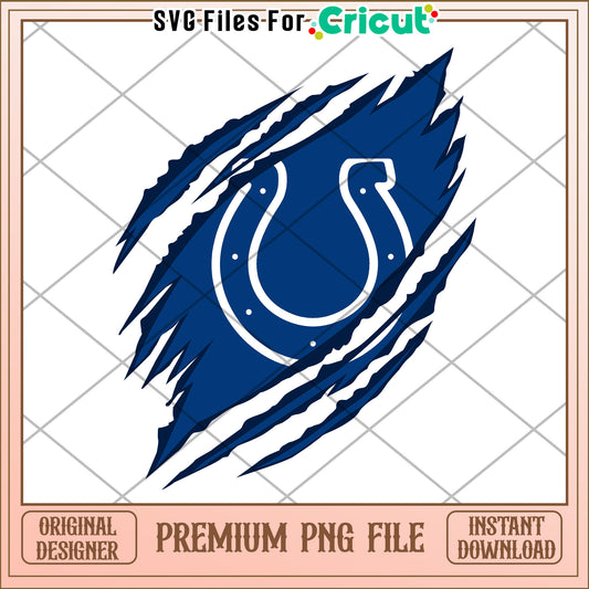 Cricut Premium PNG File with Colts Logo Design, Instant Download Art