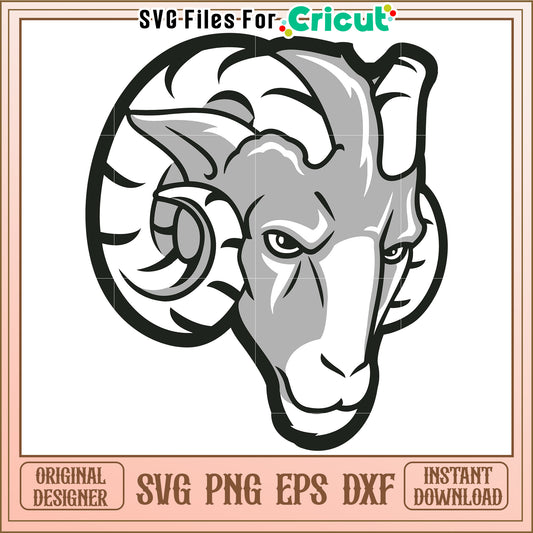 Cricut Ram SVG Design for Crafting, Instant Download for Creative Projects