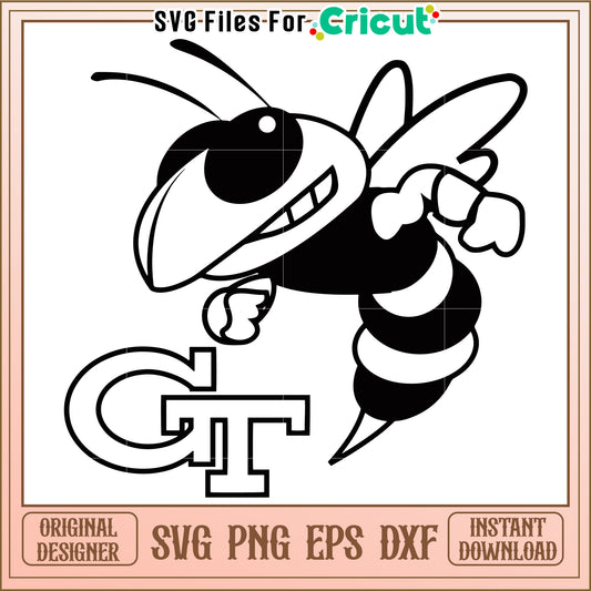 Cricut SVG Bee Design for Projects, Ideal for Crafts and DIY Enthusiasts