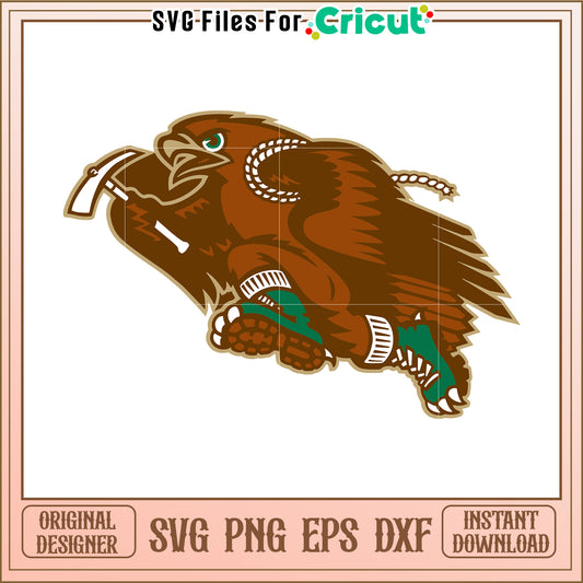 Cricut SVG Design of Brown Eagle with Accessories, Instant Download File Available