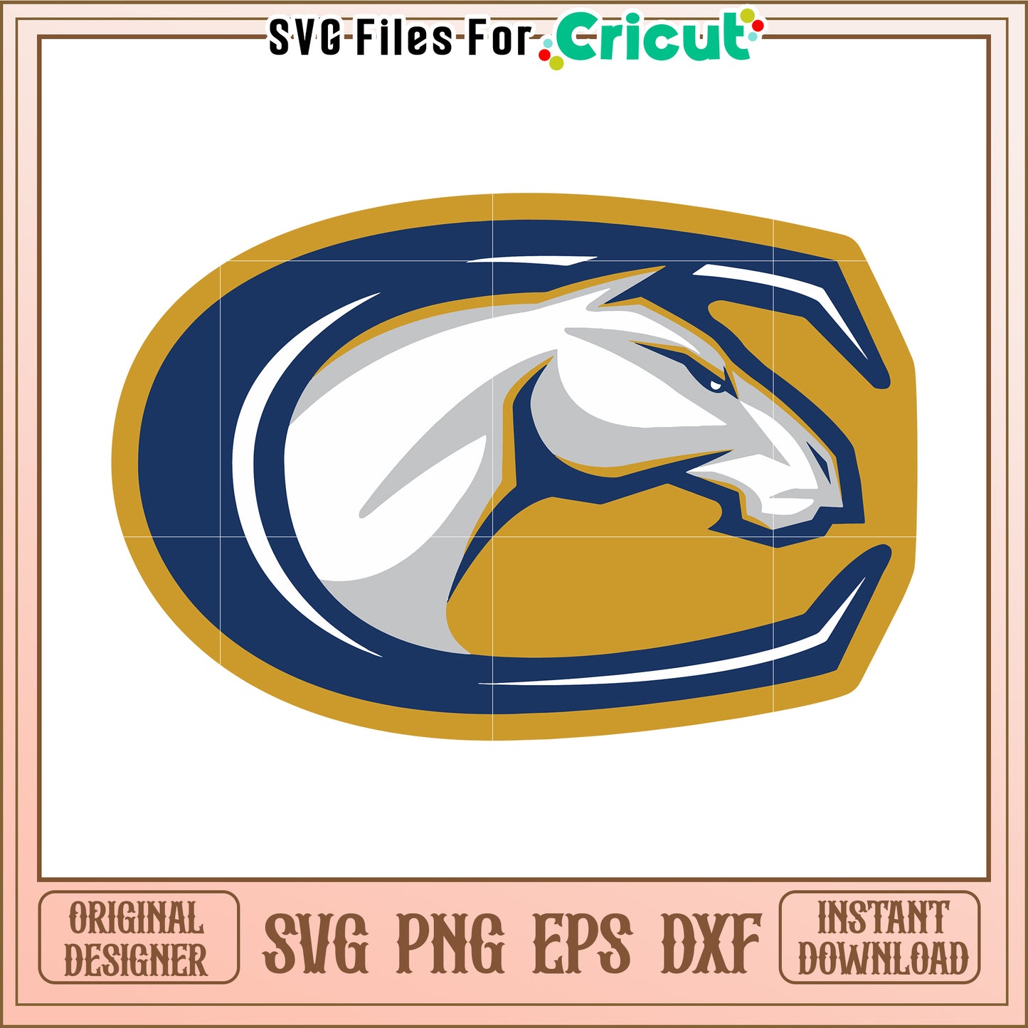 Cricut SVG Design of a Horse Logo, Perfect for Crafting and Personalization