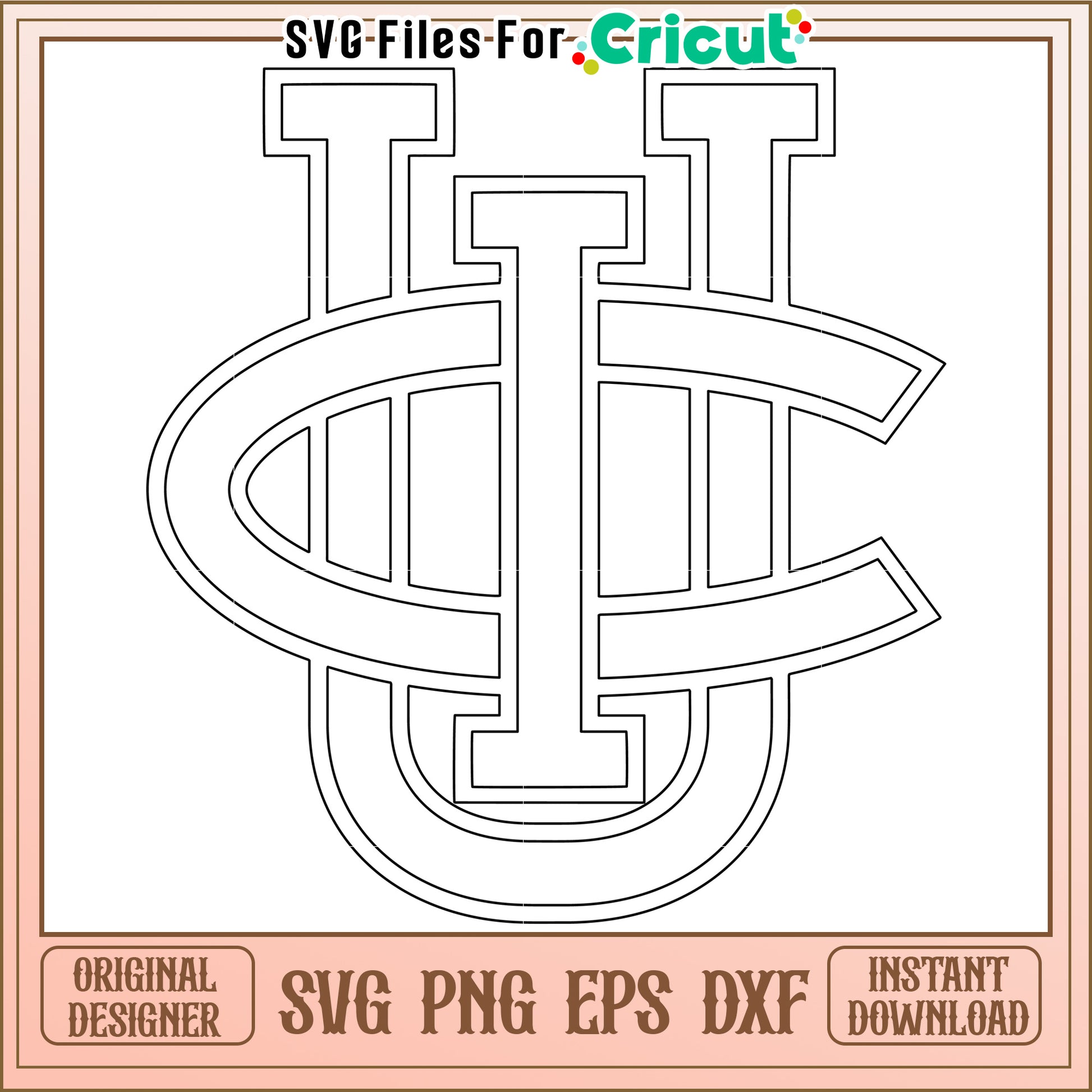 Cricut SVG File Design for Crafts, Instant Download PNG and EPS Included