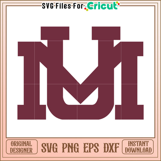 Cricut SVG File for Monogram Design, Perfect for Custom Projects and Crafts