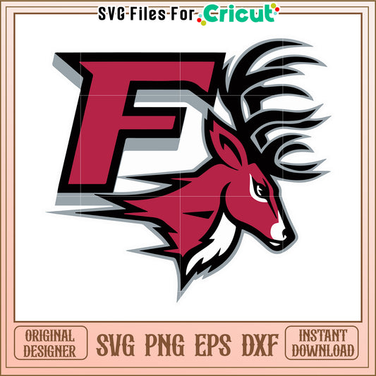 Cricut SVG File with F and Deer Design, Perfect for Custom Projects