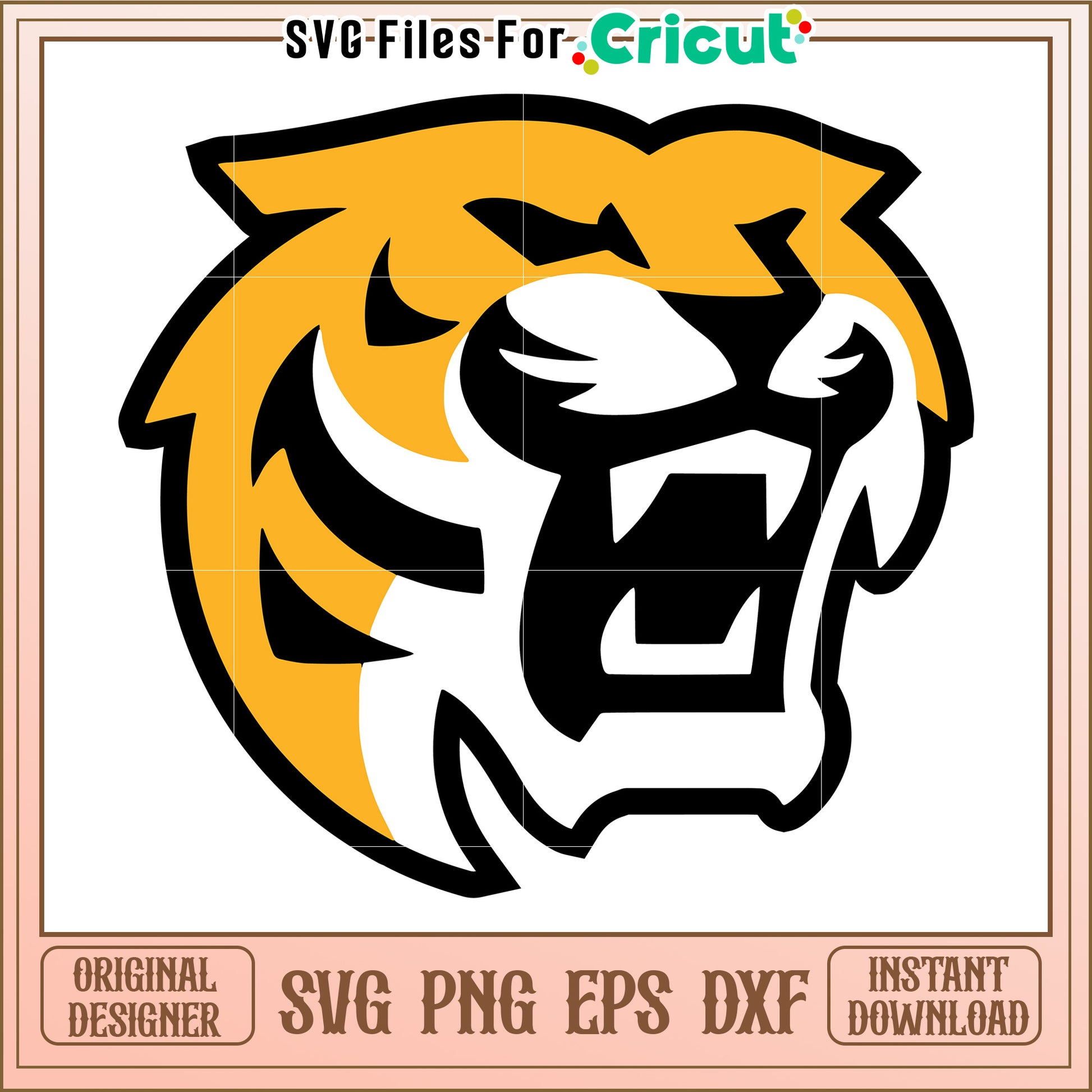 Cricut Tiger SVG Design for Instant Download, Perfect for Craft Projects