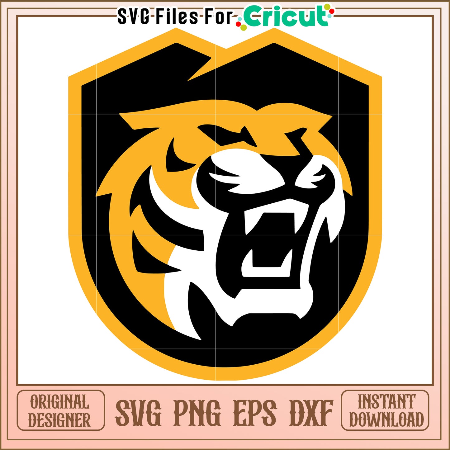 Cricut Tiger SVG File for Instant Download, Unique Design for Crafts and Projects