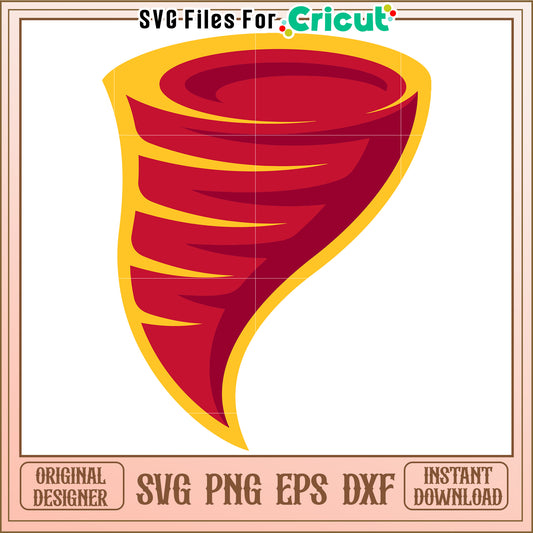 Cricut Tornado Shape SVG File for Crafting, Instant Download for Projects