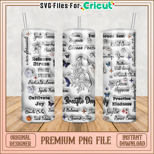 Cricut Tumbler PNG Sublimation Design