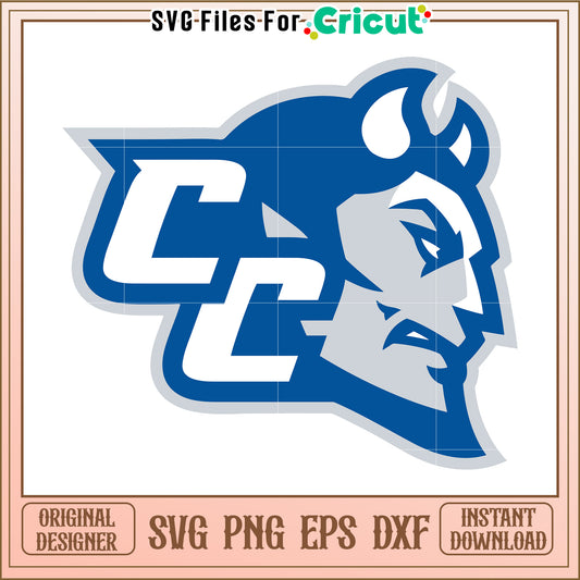 Crisp Blue CC Logo SVG Design for Cricut Users, Instant Download Available