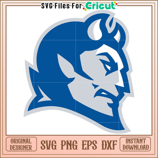Crisp Blue Devil SVG Design for Cricut, Perfect for Custom Projects
