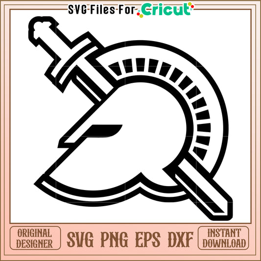 Crisp Spartan Helmet SVG Design for Crafting, Ideal for Cricut Projects