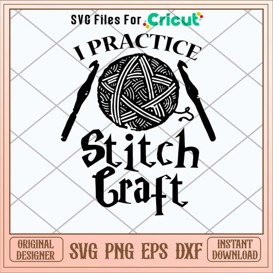 Crochet I practice Stitch Craft Svg-Svgfilesforcricut