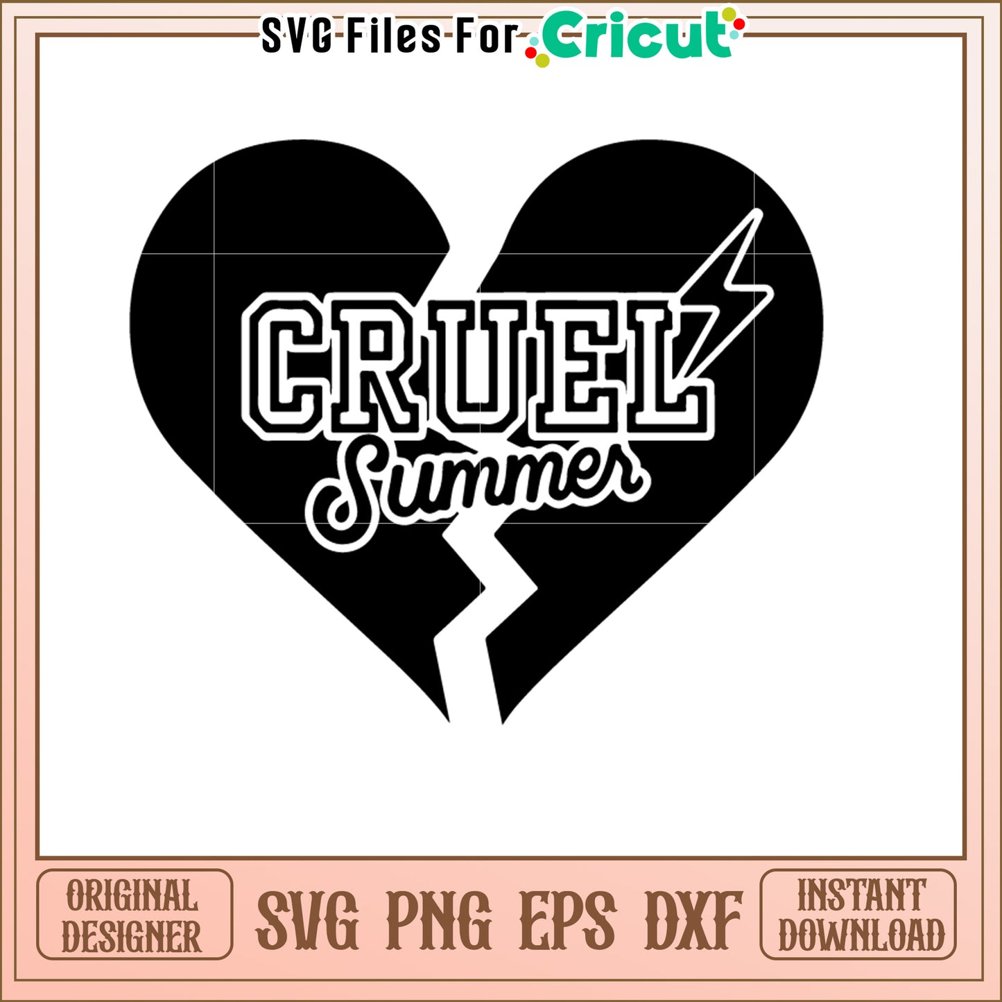 Cruel Summer Broken Heart SVG