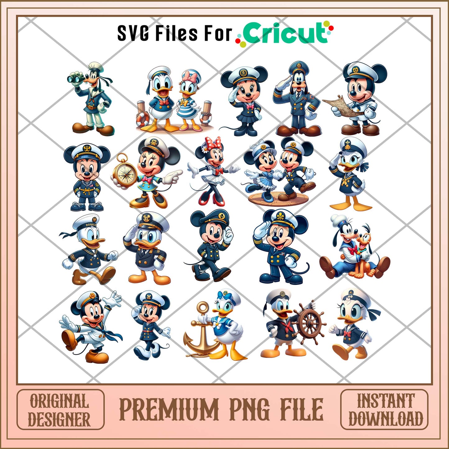 Mickey Cruise png bundle, Disney art movies bundle, Disney png