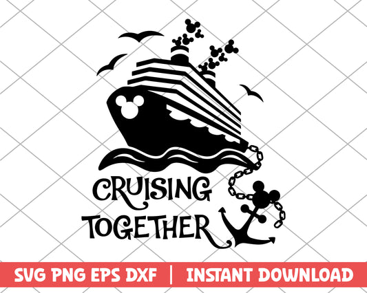 Cruising together disney svg