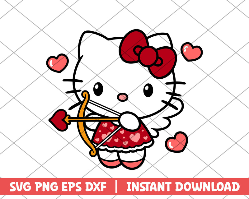 Cupid Hello Kitty svg 