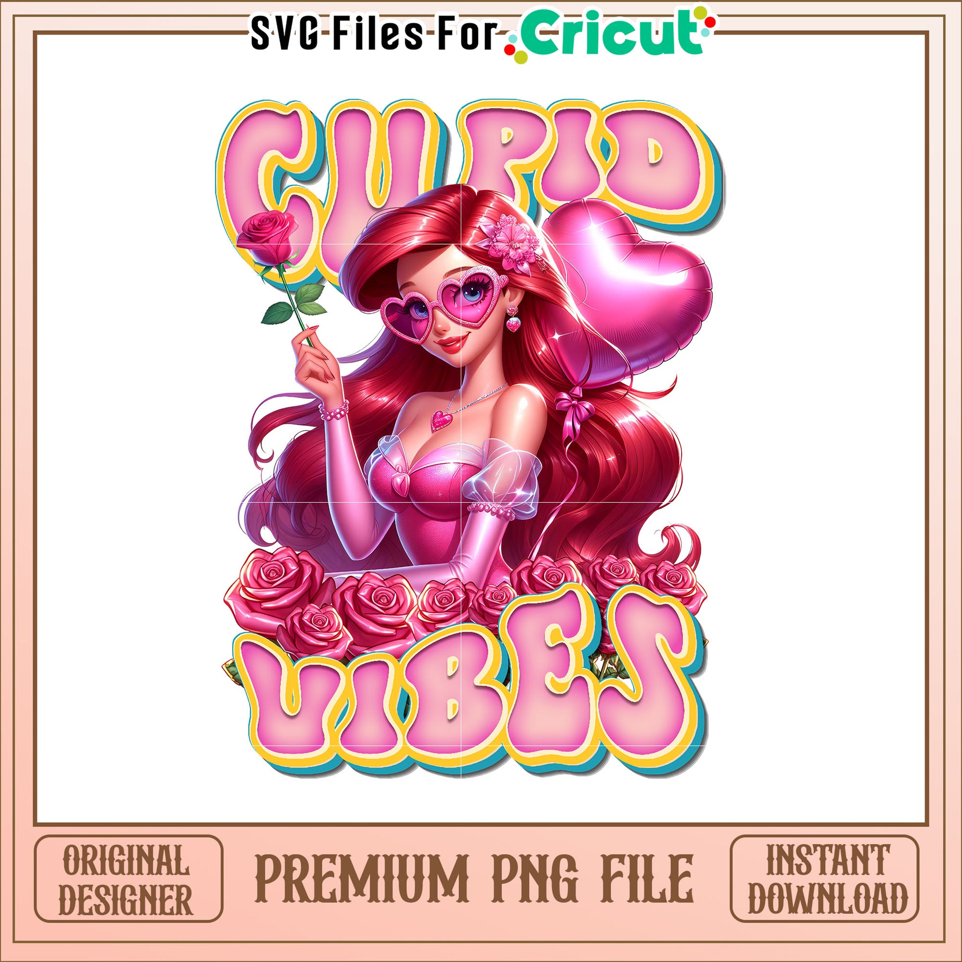 Cupid Vibes PNG Valentine Ariel