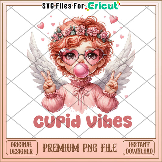 Cupid Vibes PNG Valentines Angel Design