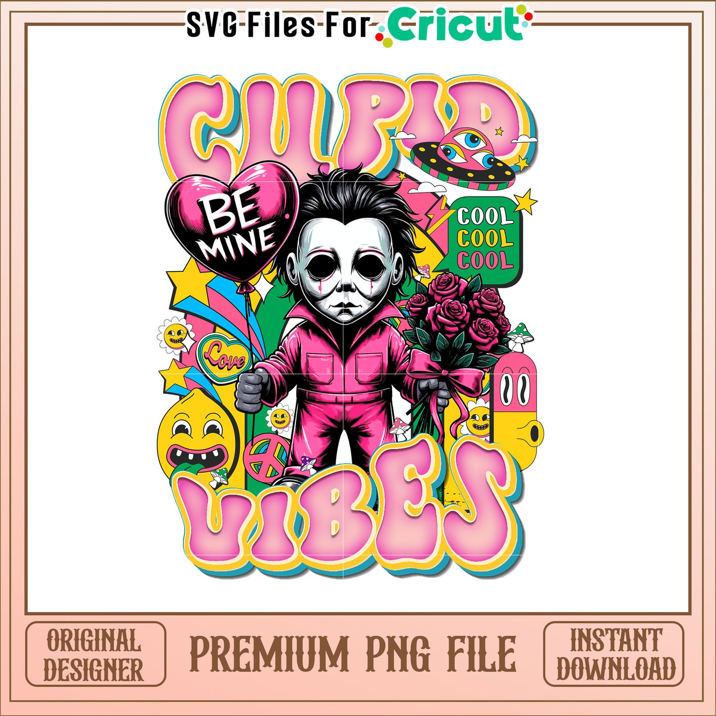 Cupid Vibes Valentines Day PNG