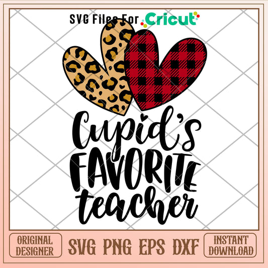 Cupids Favorite Teacher, Cupids Favorite Teacher SVG