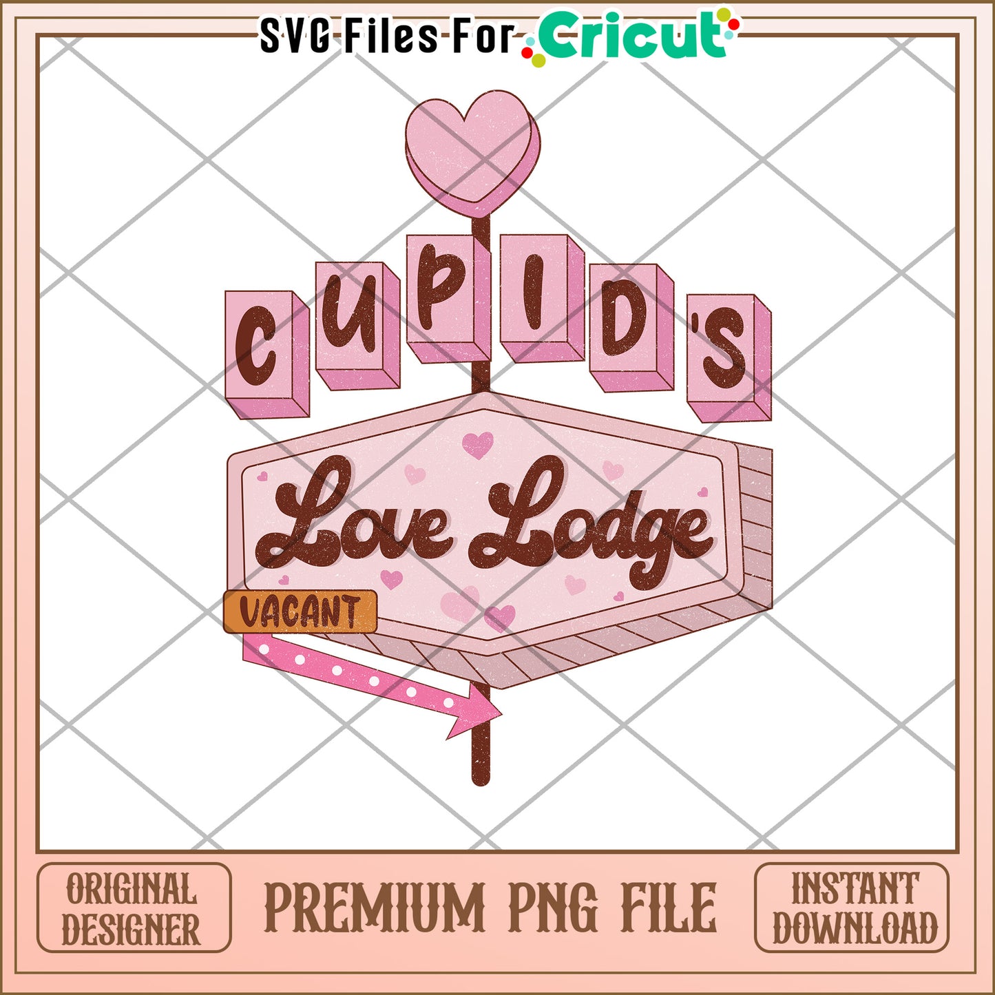 Cupids Love Lodge Valentines PNG
