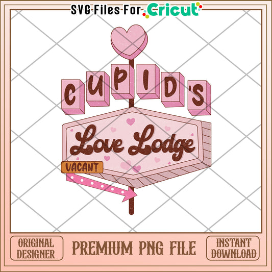 Cupids Love Lodge Valentines PNG