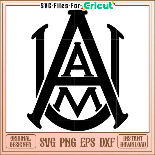 Custom Monogram SVG Design for Cricut, Instant Download for Crafting Projects