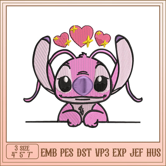 Cute Angel Stitch Embroidery Design