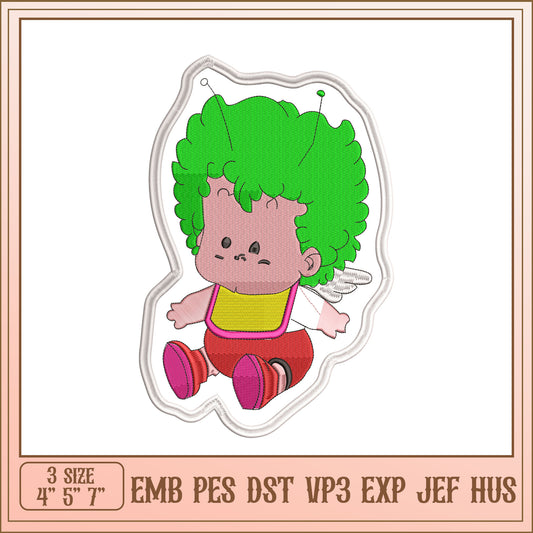 Cute Baby Angel Embroidery Design