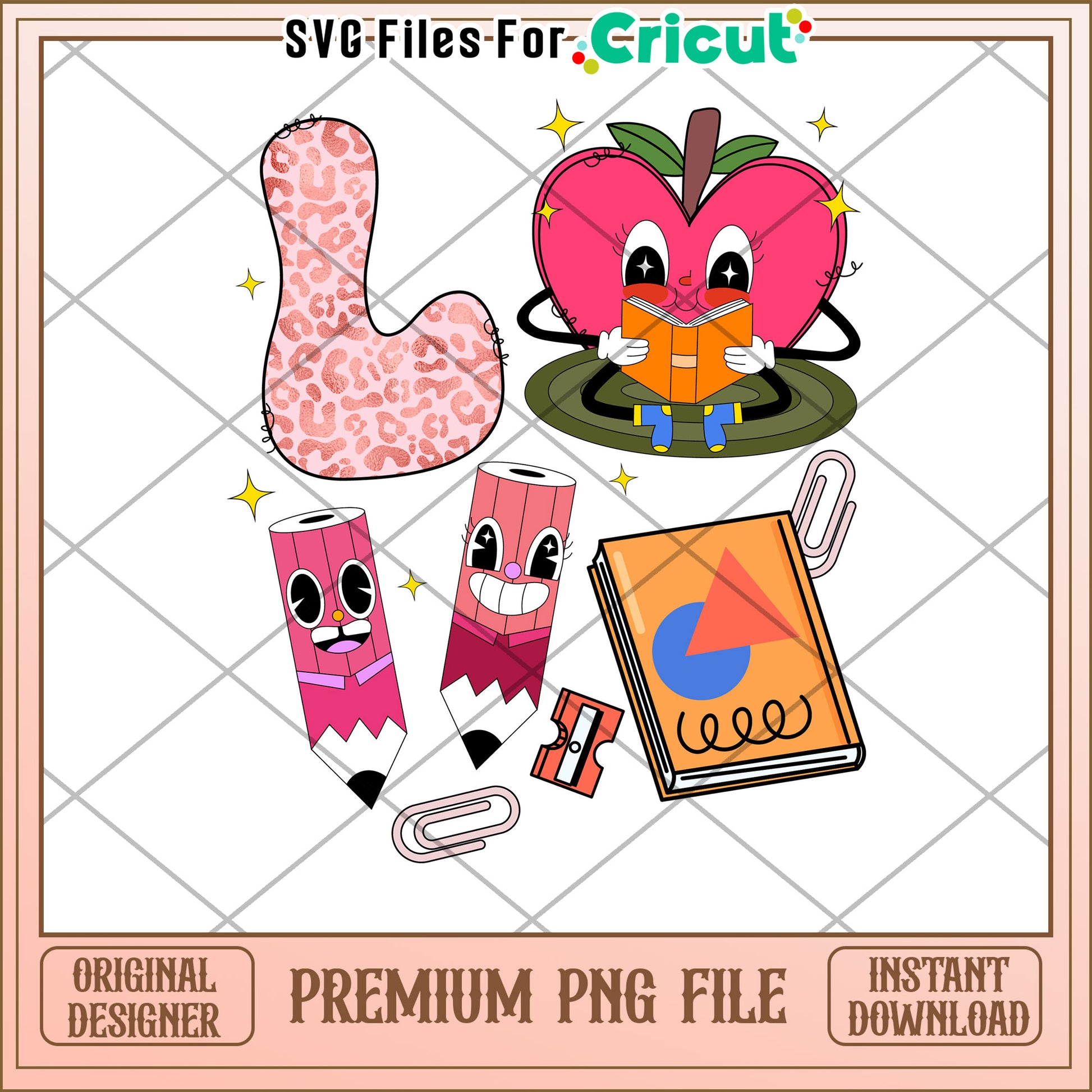 Cute Back to School PNG File