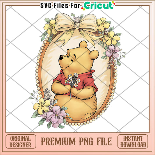 Cute Bear PNG File for Crafts, Perfect for Home Decor Projects