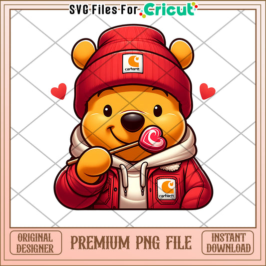 Cute Bear PNG File for Cricut Crafts and Designs