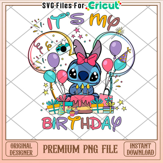 Cute Birthday Celebration PNG File for Crafting and DIY Projects