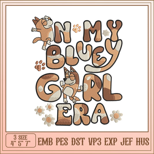 Cute Bluey Inspired Embroidery Design for Creative Projects