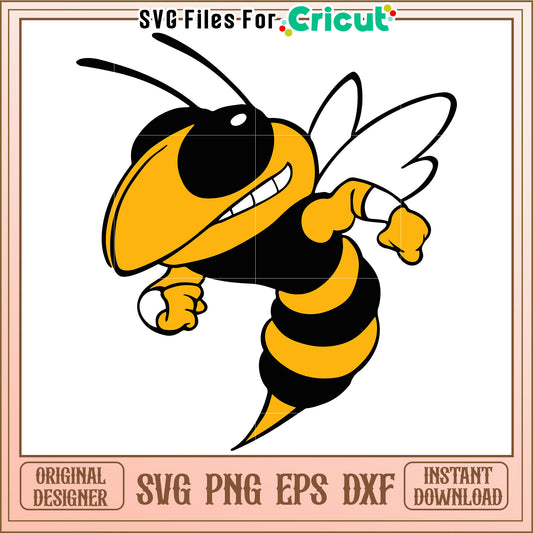 Cute Cartoon Bee SVG Design for Cricut Projects, Instant Download Available Now