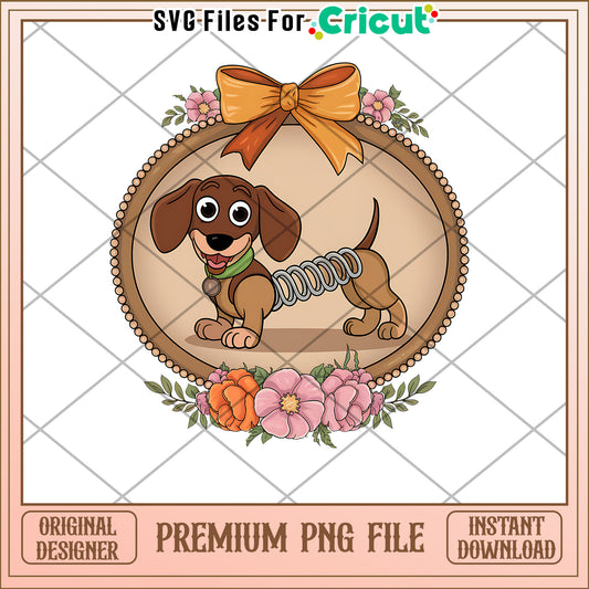 Cute Cartoon Dog Design for Crafting Projects, Downloadable PNG File