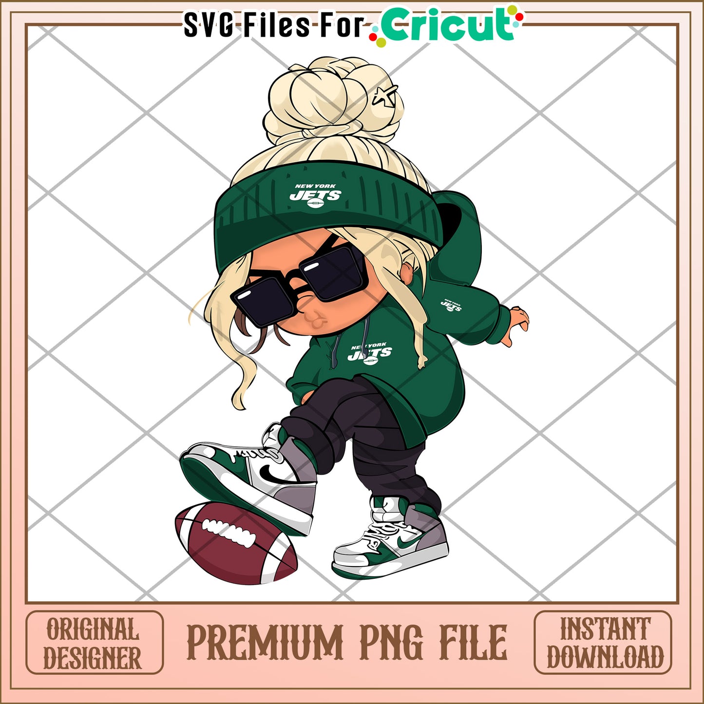 Cute Cartoon Kid in Sportswear PNG File, Perfect for Cricut Designs