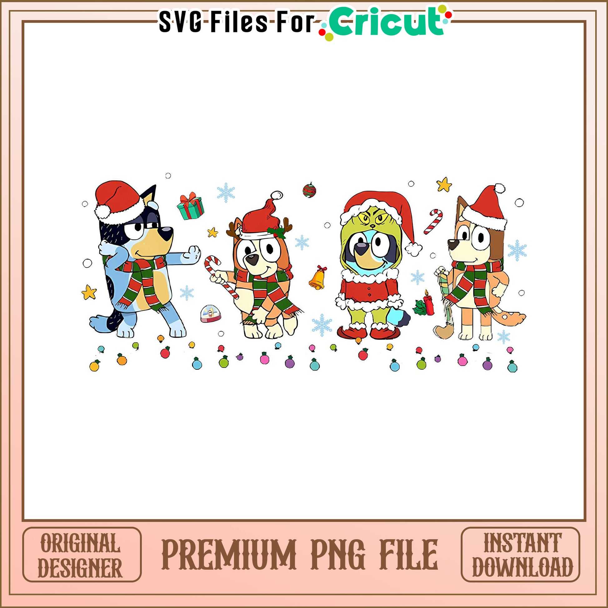 Cute Christmas Animal Characters for PNG, Perfect for Crafting Projects
