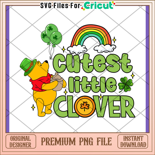 Cute Clover Design for St Patrick's Day PNG File