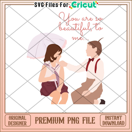 Cute Couple PNG Cricut Design Instant Download
